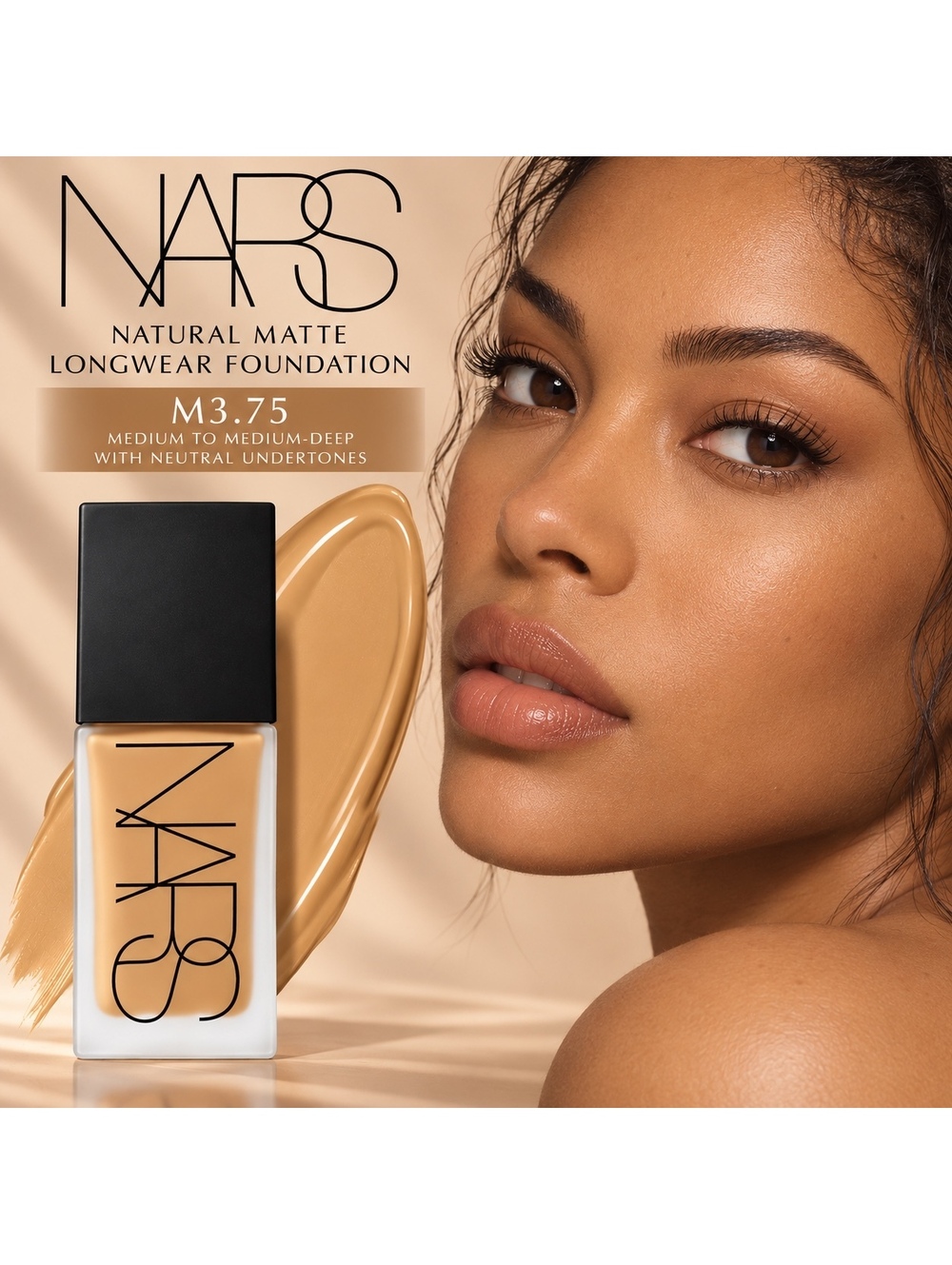 NARS Natural Matte Longwear Foundation • M 3.75 Medium-Medium Deep Neutral • New